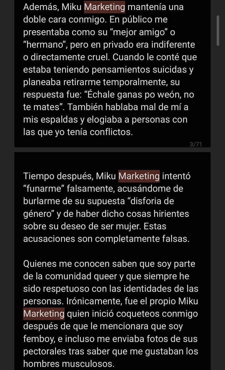 edrictv12's tweet photo. 🧵(1) Miku Marketing es un Usuario que se hizo conocido por participar en una cancelacion en contra de otro YouTuber señalado por conductas inapropiadas llamado MikuMex20, que tuvo relevancia hasta cierto tiempo. En el que tuvo interacciones en Servers de Discord. https://t.co/8mGwSKWUFg