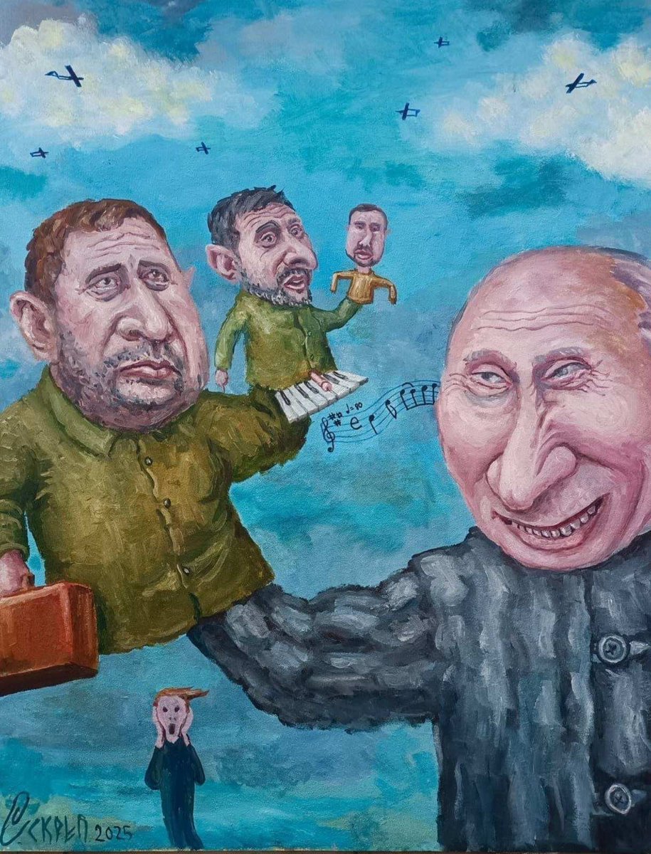 HavryshkoMarta's tweet photo. The Russian cartoonist Semyon Skrepetsky, who was killed today in Poland, truly knew how to appreciate all of President Zelenskyy’s talents. 
Now I understand why he ended up on the Myrotvorets list. https://t.co/6W9BVBWuYW