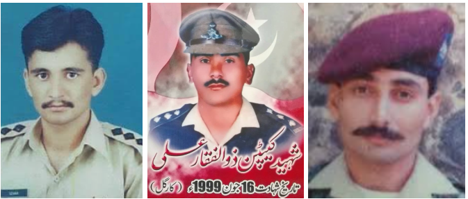 NISHANEHAIDER's tweet photo. Remember & Salute , Sons of Soil , 16 June
* Maj Muhammad Shakeel Shaheed
#16June1999 #19 OTS #3CdoBn #Kargil #SSG
* Capt Zulfiqar Ali Shaheed
#16June1999 #88L/C #57PR #Kargil
* Capt Izhar Haider Shaheed SJ
#16June1999 #93L/C #5NLI #Kargil https://t.co/WNGQgkASpX