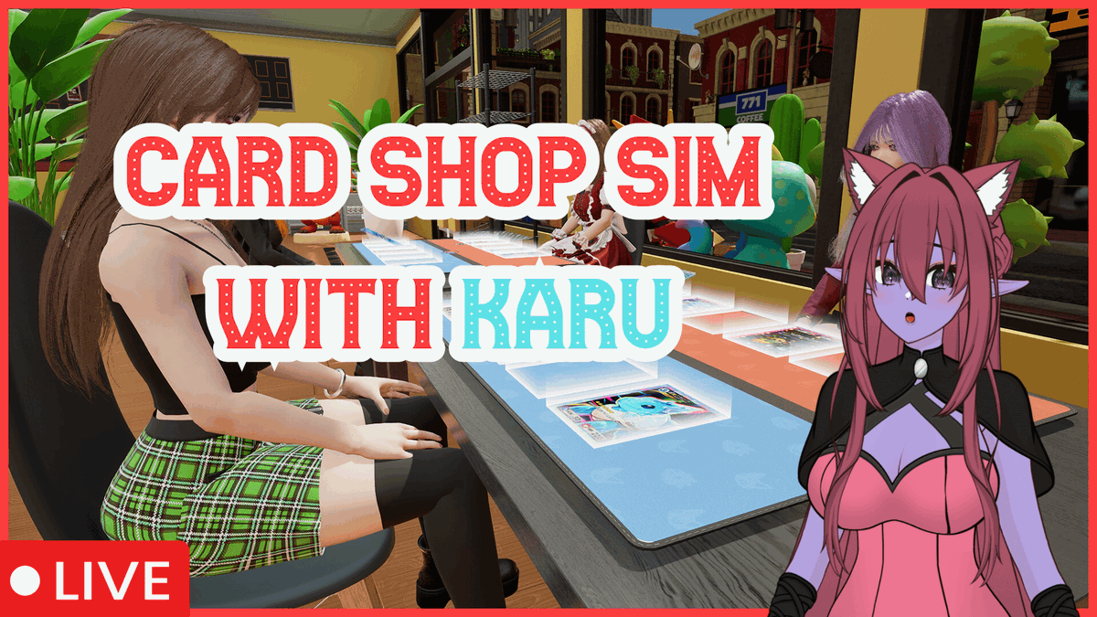 KiljoVT's tweet photo. I'M BACK AFTER A WEEK BREAK WITH  ⁨@HikaruKamiVT⁩ 

🔴: https://t.co/wAv42fyw4q
🟣: https://t.co/d0D9klnIxd

#VTuberEN #CardShopSim #Vtubers https://t.co/ohU1uMRgOg