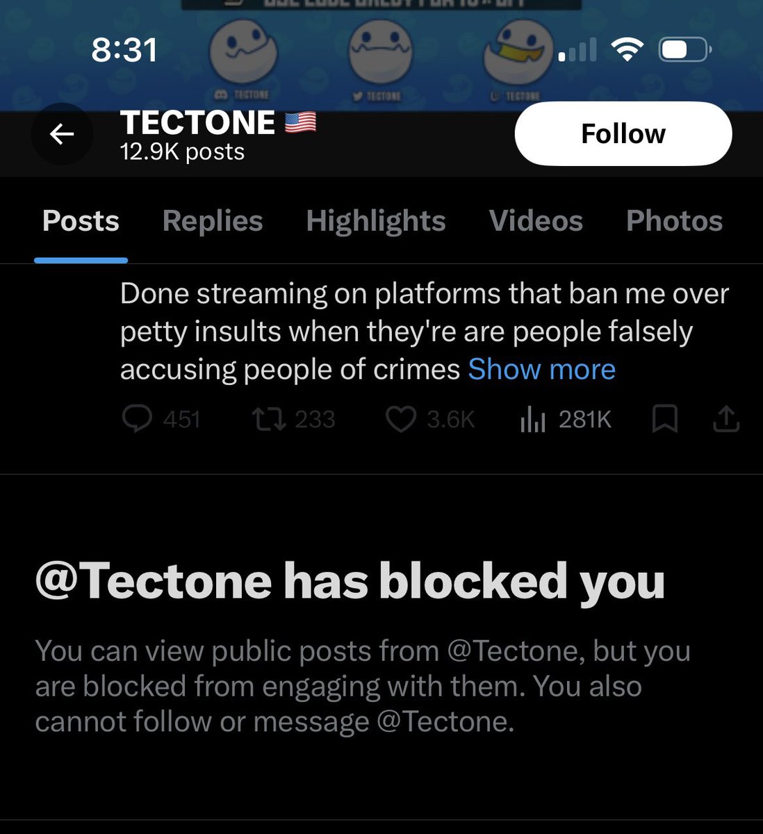 Tuns2G's tweet photo. @Tectone_Updates 😂😂😂 this guy is silly https://t.co/jEsH897hP5