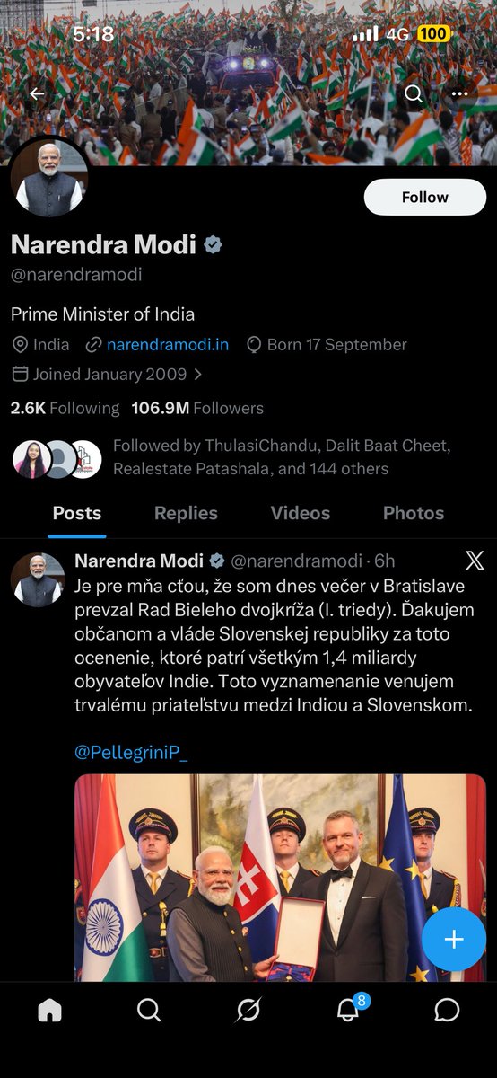 devarapaga's tweet photo. I am 100% not interesting following by mr Narendra Modi 
Why showing every morning like this https://t.co/MzWq1aXKZd