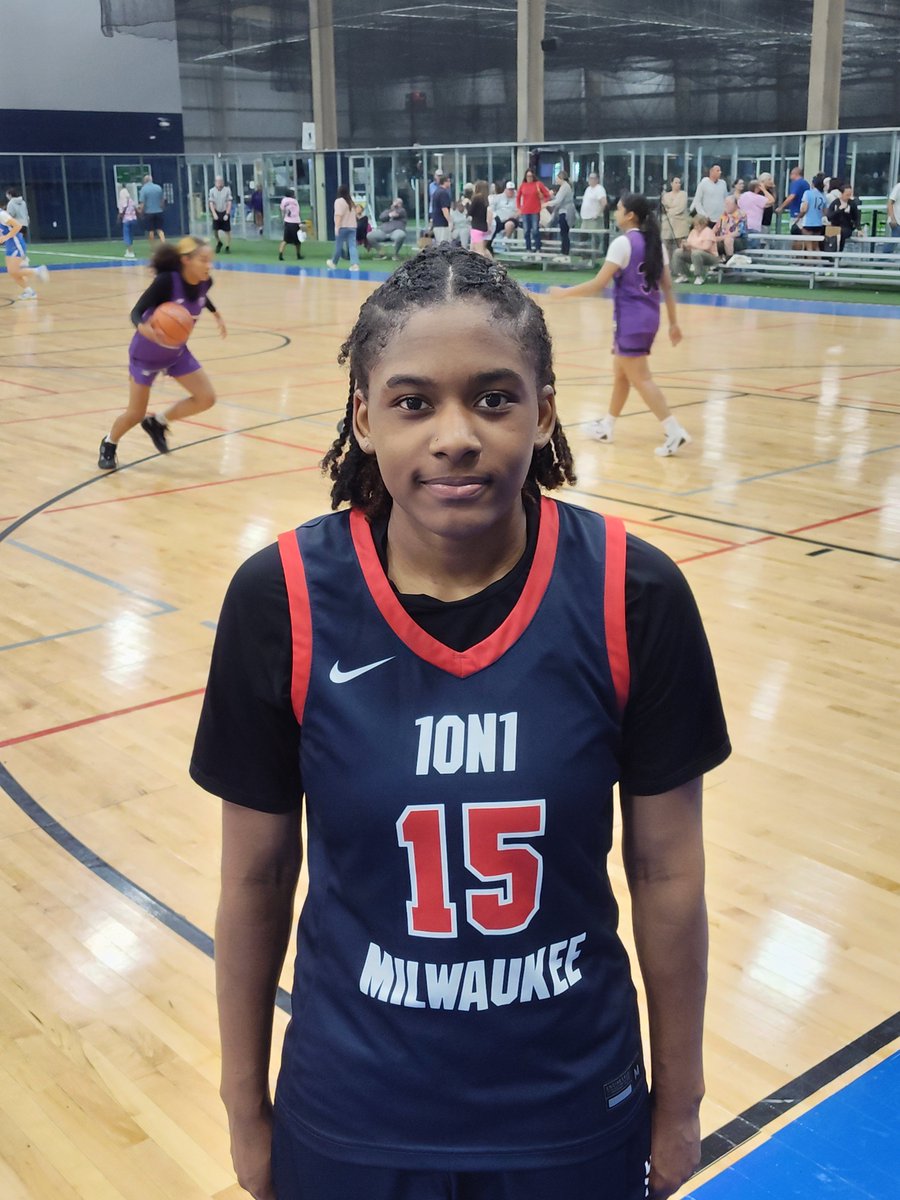 TheMRR7's tweet photo. 7 Shouts for Standing Out (7S4SO) & Newcomers to Note (N2N):

Sunday from the @WisImpact Cheesehead Challenge in New Berlin, WI:

7S4SO--Sunday morning:
@MKE_WBB commit @RitaKuepper10 (5'6" G, '27) of WI Playground

@WinonaStateWBB commit @GraceMitch67126 (5'11" W, '27) of NH 1848

Maricella Rivera (5'5" G, '27) of Team Herro
     (pictured, #4)

@madelinevolpe22 (5'4" G, '27) of WI Impact

@Tori_Justmann (5'5" G, '27) of United Hoops

@BKLuehring (5'8" G, '28) of Chapman

@j3all3n (5'9" W, '28) of WI Playground

.

7S4SO--Sunday midday:
@AutumnCrowe25 (5'10" G, '27) of NH 1848

@BethLangebartel (5'11" W, '27) of WI Playground

@Liliverps (5'11" F, '27) of Chapman

Sydney Tilley (5'6" W, '27) of 1-on-1 Milwaukee

@GwennElliott28 (5'11" W, '28) of Chapman

Kylee Kitt (5'10" W, '28) of WI Impact

@Veronica_Hoell (5'10" W, '29) of WI Impact

.

7S4SO--Sunday afternoon:
@CTagliapietra35 (5'8" G, '27) of Chapman
     (pictured, #3)

@Linnaa15_ (5'6" G, '27) of 1-on-1 Milwaukee
     (pictured, #15)

@kyleelailynn (5'3" G, '27) of Team Herro

@CalistinS (5'10" W, '28) of NH 1848

@brechtl_k1123 (5'8" G, '29) of WI Impact

@AaliyahSC14 (5'10" W, '29) of WI Playground

@KCampbell2031 (6'2" C, '31) of WI Playground

.

N2N:
@loyaltiwsanchez (5'2" G, '27) of WI Playground

@KimoraSmith0 (5'8" W, '28) of Team Herro

Anna Rusch (5'7" W, '28) of 1-on-1 Milwaukee

Tessa Lueck (5'8" W, '28) of Chapman

@brooklynn65552 (5'9" W, '29) of WI Playground

@EluisaHidri (5'7" G, '29) of 1-on-1 Milwaukee

@AnnieDean2029 (5'11" F, '29) of WI Impact

Lana Carson-Wells (5'11" F, '29) of WI Playground

Charley Noble (5'11" F, '29) of 1-on-1 Milwaukee

@AshlynnRutzen (5'6" G, '30) of WI Impact

Zariah Le Flore (5'7" G, '30) of WI Playground

.

@WIPGEGirls @Playground2027 @Team1848girls @TeamHerroGirls @WisImpact @UnitedHoops4 @Chapman_GBB @1on1milwaukee