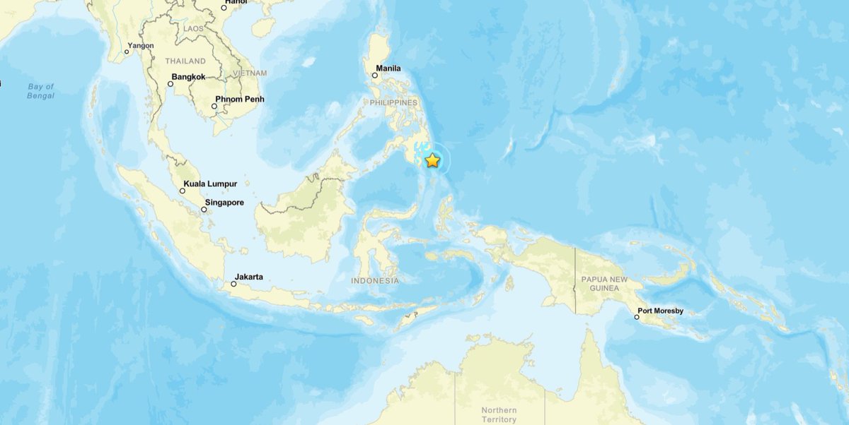mercenarygeo's tweet photo. M6.2 #earthquake  67 km ESE of Pondaguitan, Philippines https://t.co/PIdMznqh4w https://t.co/ULj9wiSSGh