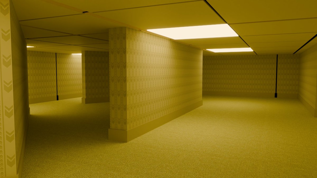 Antasma1's tweet photo. Followed a tutorial completely and I'm proud of the results, but the ceiling panels aren't scaled accurately and you can tell Cycles GPU hads colloliding polygons. https://t.co/vkd08rZep4