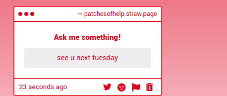 PATCHES tweet media