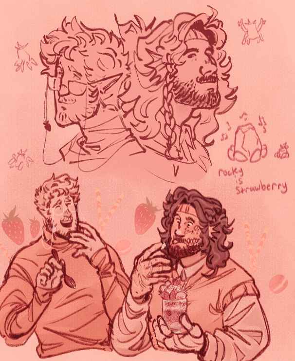 Coffeibun's tweet photo. 🍰Men when they're cutie pies🍓

    Strawberry treats 
              for #pinkweek 🌸

#bloodymary #projecthailmary #ironlung https://t.co/H5Jw5wB3OY