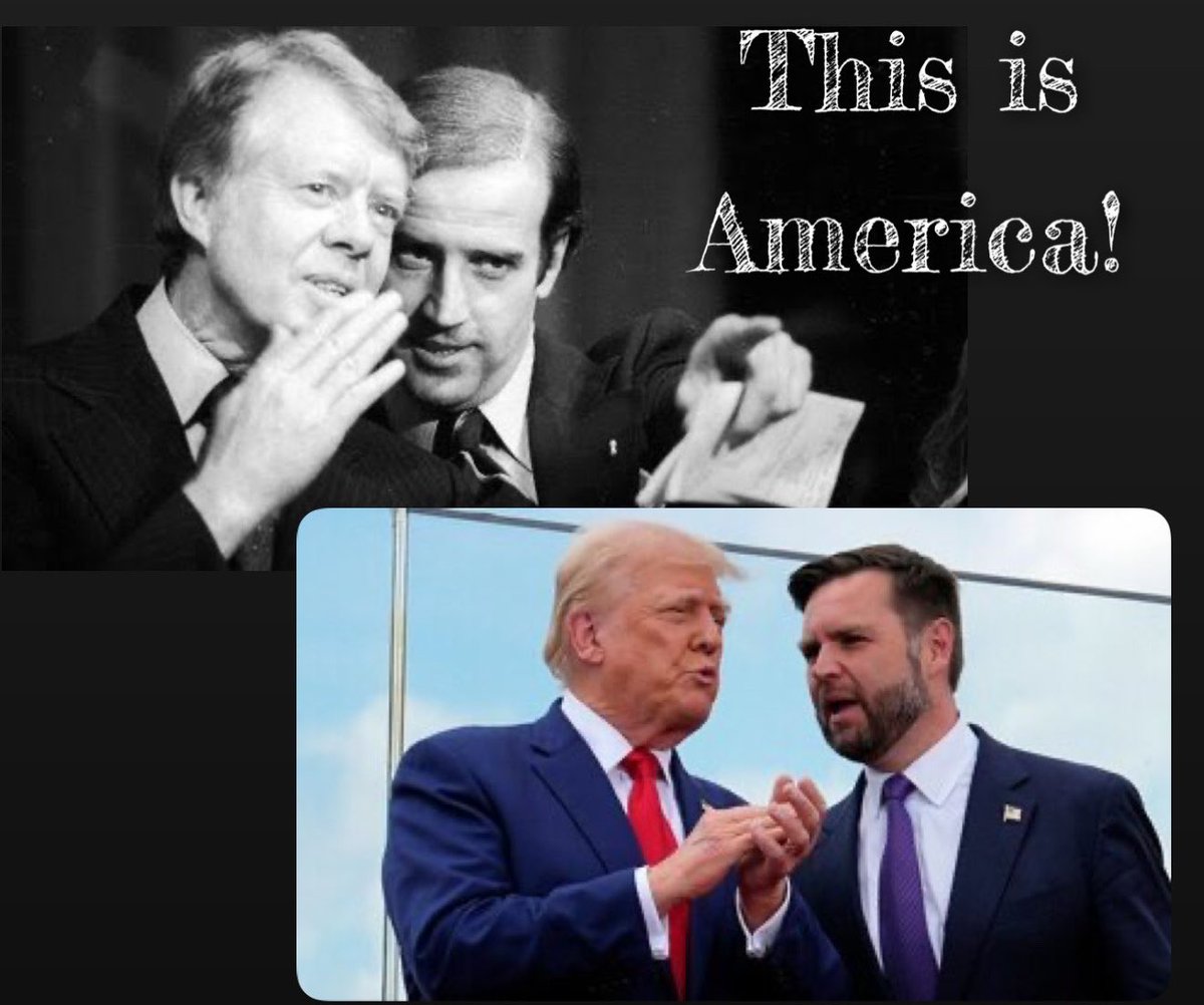naderifar's tweet photo. Perhaps the fault was ours for believing that a president who directed some of his harshest criticism toward Democratic administrations might pursue a fundamentally different policy toward Iran.

Carter and Biden!
Trump and Vance!

Different names, different rhetoric yet when it comes to Iran, the underlying strategic objective appears unchanged.

The reality is that Western policy, and particularly that of the United States, has shown remarkable continuity across administrations: preventing the re-emergence of a strong, influential, and regionally dominant Iran.

Presidents may change. Political parties may alternate in power. But the broader strategic doctrine remains largely the same.
@PahlaviReza 
@realDonaldTrump 
@POTUS 
@JDVance 
@VP 
#Irán 
#IranMassacre‌