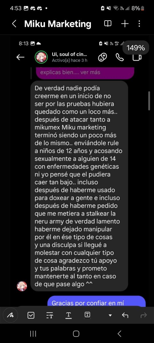 edrictv12's tweet photo. 🧵(2) En el que habian menores de edad. Marketing era un adulto en ese momento de mas de 20 años. El primer caso reportado de Grooming se dio a conocer cuando Marketing entro en contacto con un menor de 17 años, en ese momento para hacer Roleplay Sexual. https://t.co/hQ8XYVwY6p