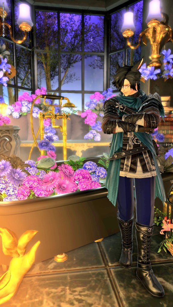 Jin2525's tweet photo. 『紫陽花部屋』
#FF14
#オスッテ
#438nuit https://t.co/fZz5w5oo4F