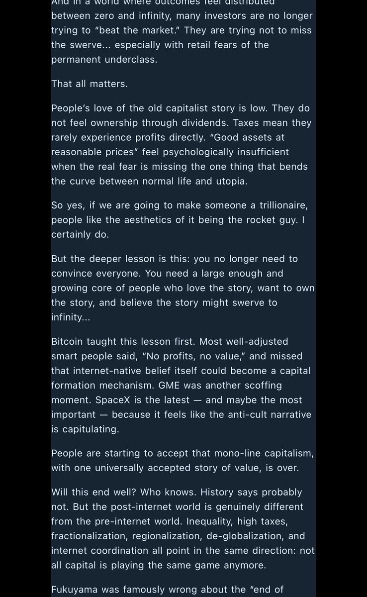 lessin's tweet photo. THE REAL SPACEX IPO LESSON: WE LIVE IN A CAPITALIST MULTIVERSE OF VALUE https://t.co/KTW4uNlePM