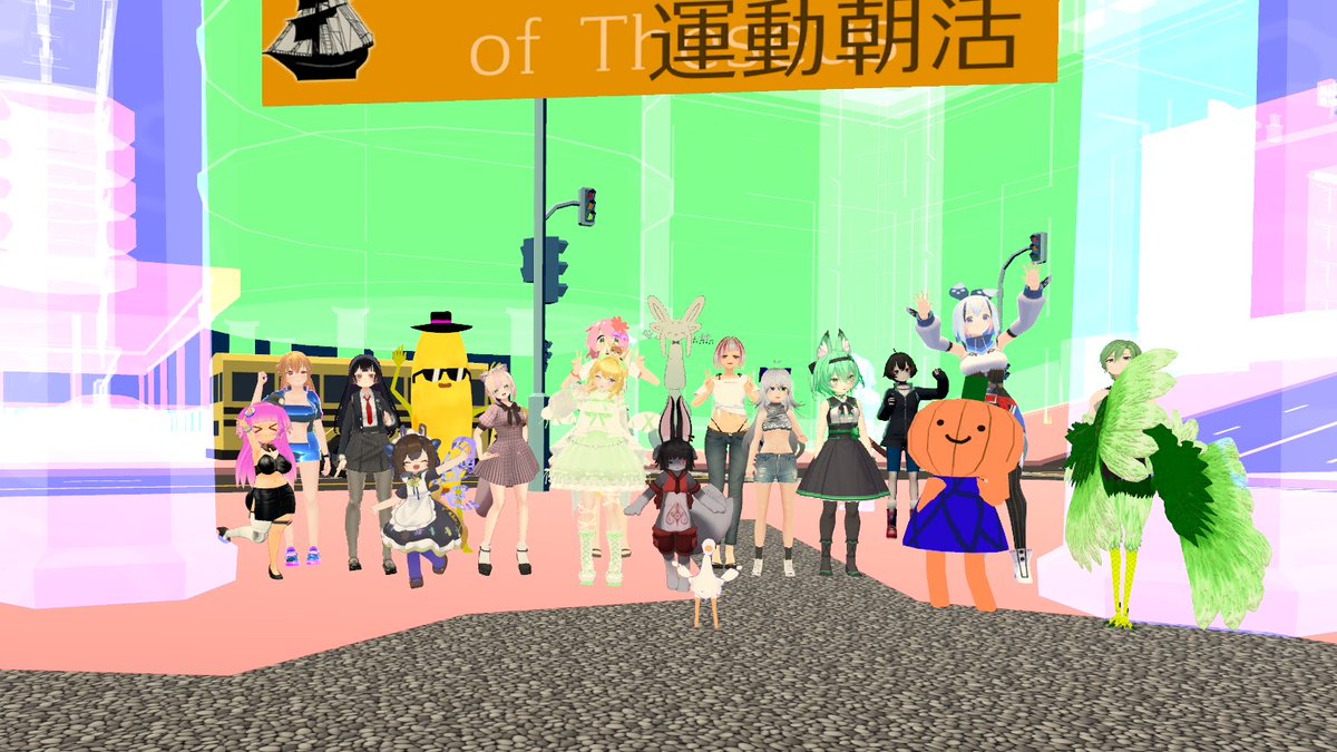 amasaruVR's tweet photo. #questラジオ体操部 #バーチャル沖縄 #テセウスの運動朝活 https://t.co/uojPltAMng