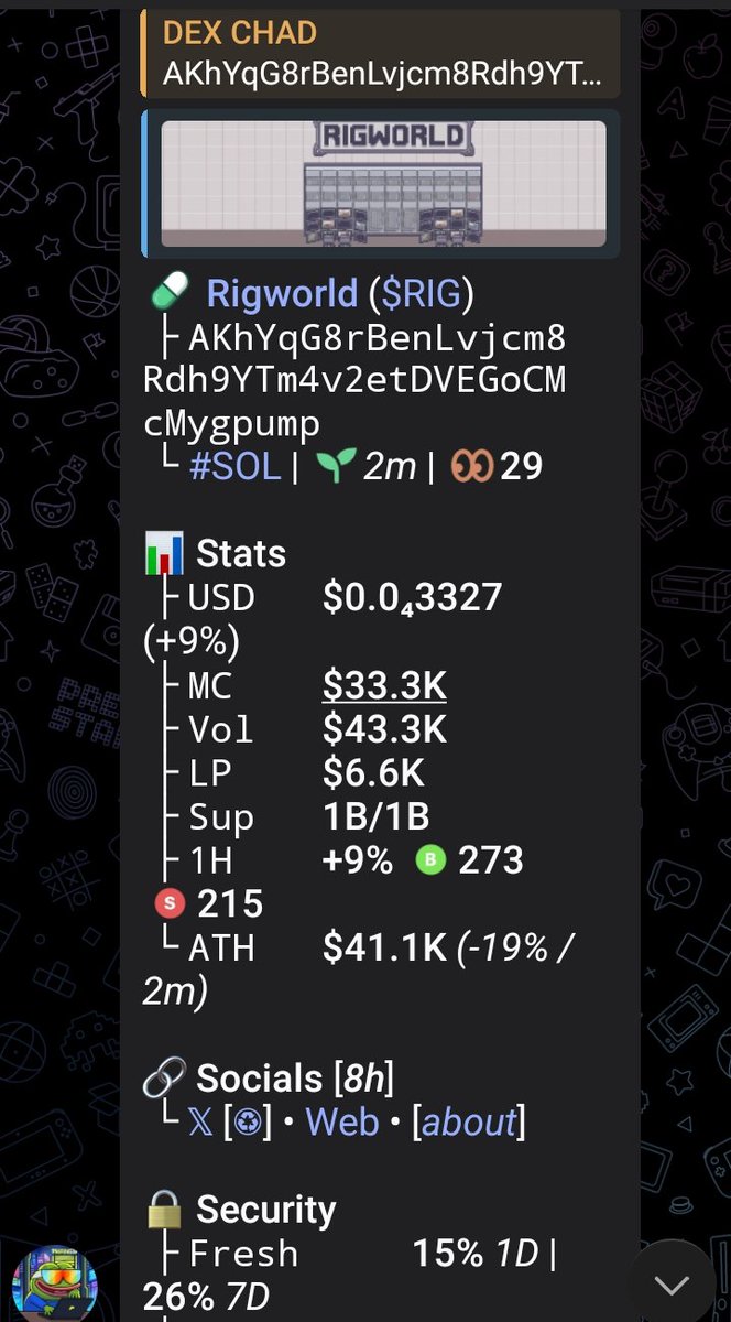 DEXCHAD003's tweet photo. Ca.....

AKhYqG8rBenLvjcm8Rdh9YTm4v2etDVEGoCMcMygpump

#memecoin #solana #Degen https://t.co/O5dn8lbmJg