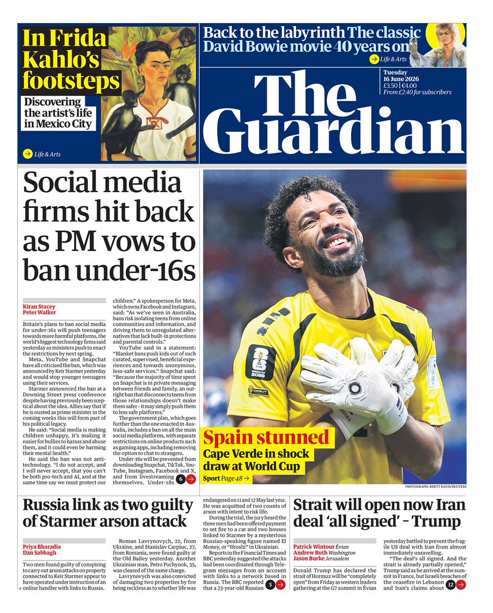 BobCallan's tweet photo. Some of the world's biggest tech companies have warned that Britain's plans to ban social media for under-16s will push teenagers towards more harmful platforms, according to The Guardian. https://t.co/K59zvTFhKK