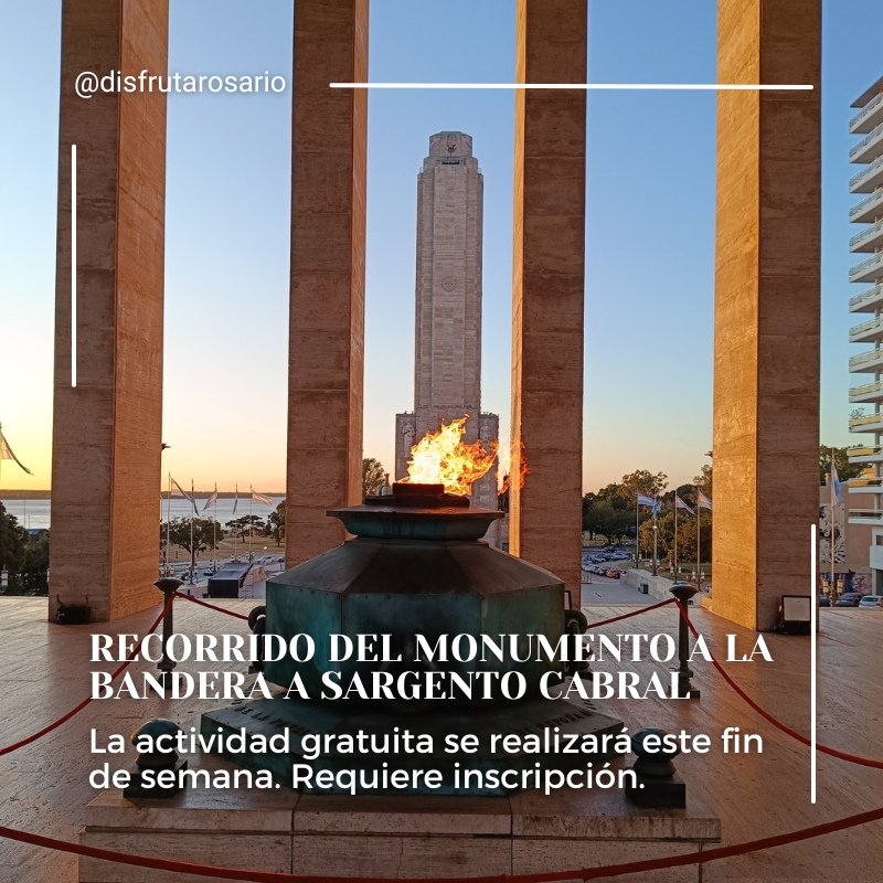 DisfrutaRos's tweet photo. Este fin de semana se realizará el recorrido guiado 
Del Monumento Nacional a la Bandera a Sargento Cabral.

Tomá nota:
🗓️ Sábado 20 de junio
⏰ 16 hs
🎟️ Actividad gratuita
📝 Requiere inscripción
Más info 👉 https://t.co/c57gKpluFK https://t.co/D34FeSgJgX