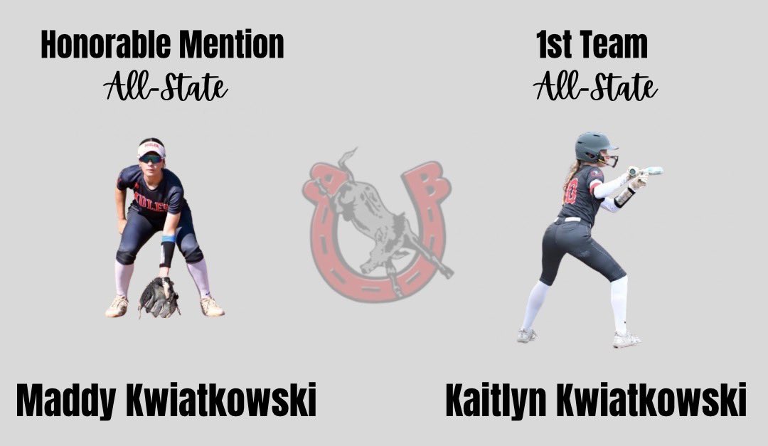 Madilynk2028's tweet photo. I am so honored to have been selected for Honorable Mention All-Stare! Congratulations to my sister for being selected as 1st Team All-State! @MulesSoftball @marlagooding https://t.co/4v4vZ8O93Z