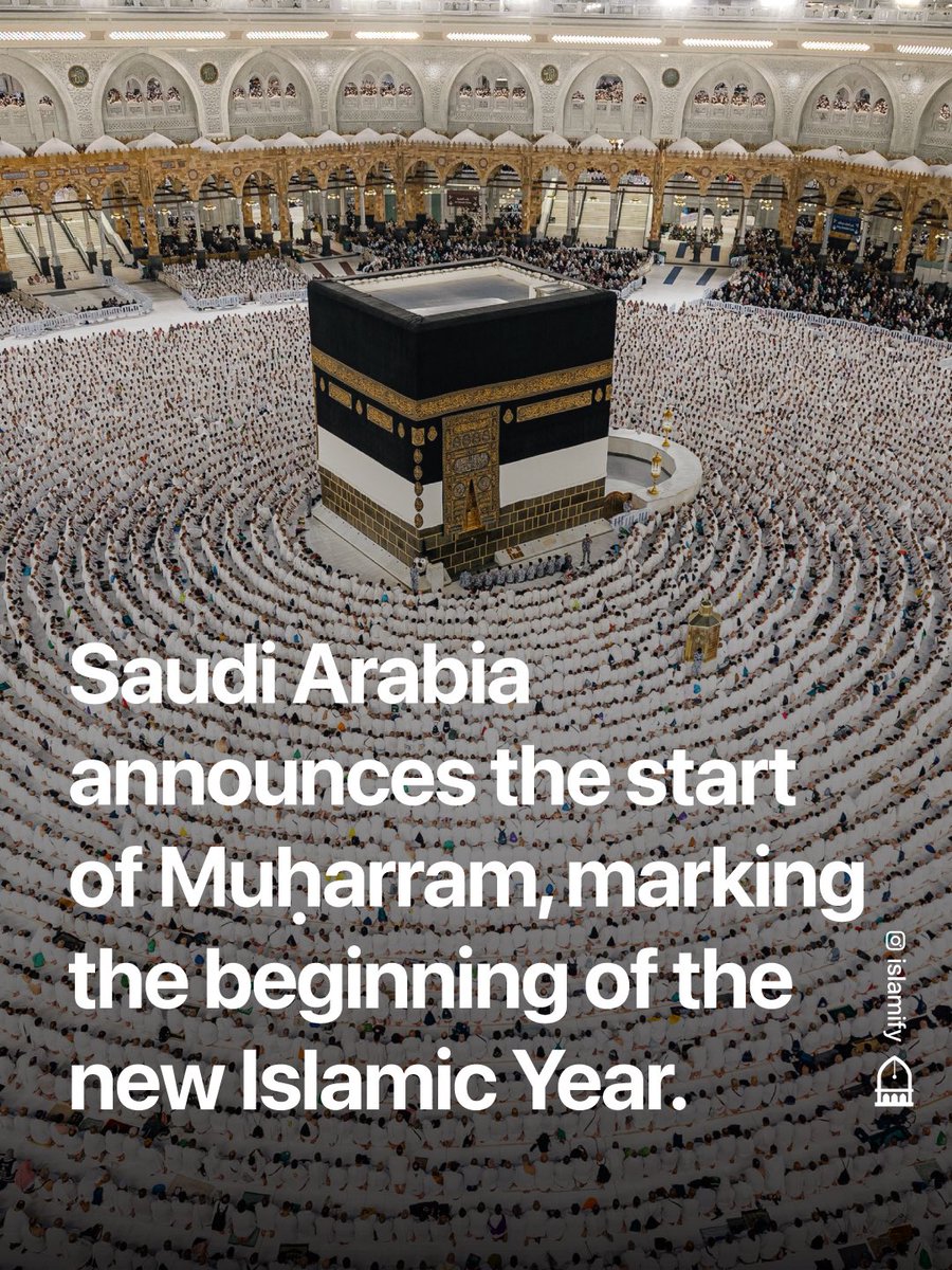 Alhamdhulillaah's tweet photo. Today marks the 1st of Muḥarram, which means it is the beginning of the new Islamic year.

The start of the Islamic calendar was set by ʿUmar ibn al-Khaṭṭāb رضي الله عنه, who based the first year when the Prophet ﷺ migrated (made Hijrah) from Makkah to Madīnah.

It is now 1448 years since the Prophet ﷺ's migration to Madīnah, however the date of the Hijrah is not linked with the 1st of Muḥarram.

Al-Muḥarram [ٱلْمُحَرَّم] means forbidden, it is one of the months when fighting is forbidden.

Narrated Abū Hurayrah رضي الله عنه: The Prophet ﷺ said,
“The most excellent fast after Ramaḍān is Allāh's month, al-Muḥarram, and the most excellent prayer after what is prescribed is prayer during the night.”

[Ṣaḥīḥ Muslim 1163a]