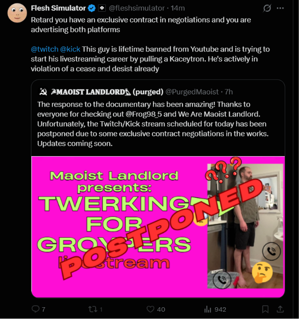 ☭𝐌𝐀𝐎𝐈𝐒𝐓 𝐋𝐀𝐍𝐃𝐋𝐎𝐑𝐃𓅊 (purged) tweet media