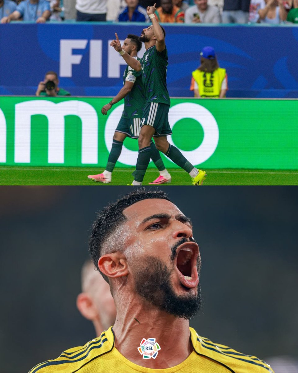 SPLBROficial's tweet photo. Arábia Saudita 🤝 Al Nassr 

O zagueirão Abdulelah Al Amri marcou o primeiro gol dos Falcões na Copa do Mundo! 🦅 🟢 https://t.co/m8lg2Jh9k8