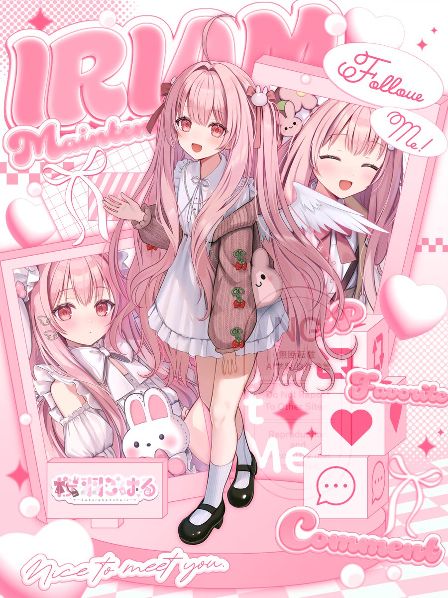 ⋱ #IRIAMメンテ中のフォロー祭り ⋰ ぽかぽか春色のおえかき天使 桜羽