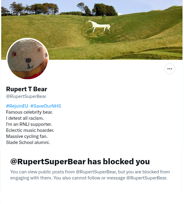 Catesby01's tweet photo. I love these ignorant Leftest useful idiots. They talk rubbish and when confronted with the truth, block. 
Typical of their ideology, cannot stand being put under the light.
Crawl back under your rock, Rupert. https://t.co/1bLVaXhb1X