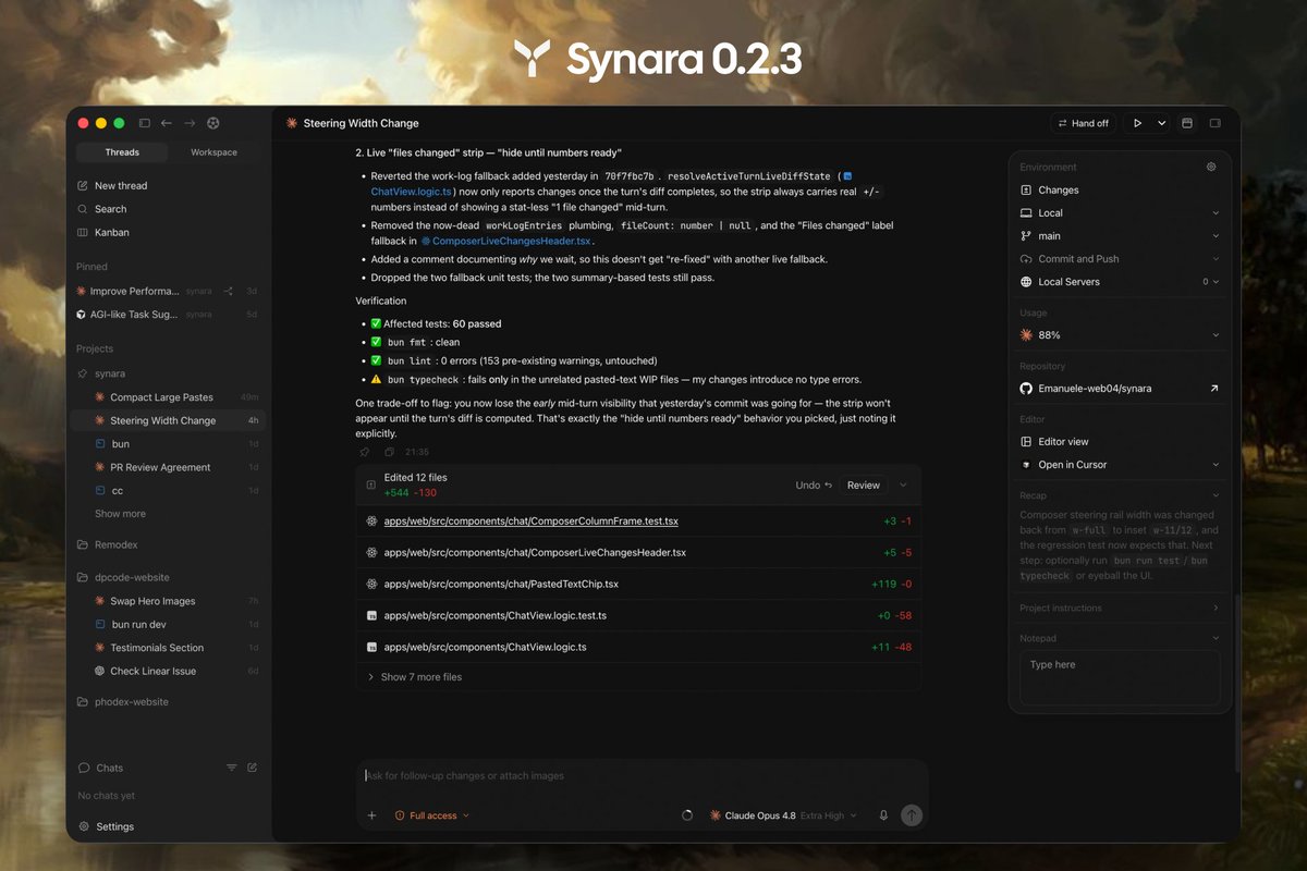 Synara tweet media