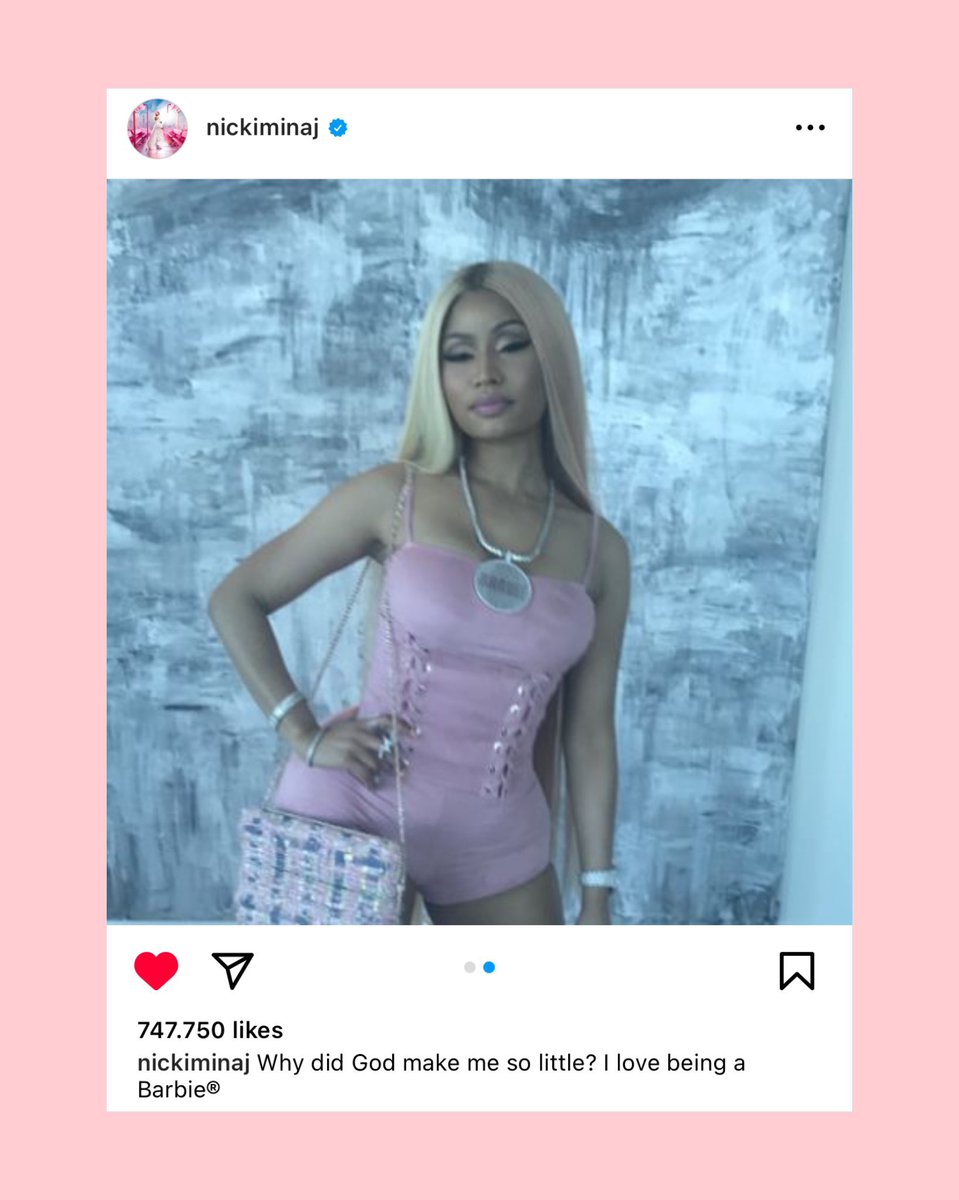 nmcaviar's tweet photo. .@NICKIMINAJ via Instagram (8 years ago today):

“Why did God make me so little? I love being a Barbie®” https://t.co/lWBAIY3ftg
