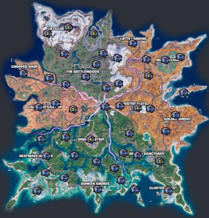 StromerSt2's tweet photo. Schlechte Zeiten? Mit dieser Map findet Ihr alle Sprites! #Fortnite #map #sprite #standort https://t.co/HK0QDBae5u