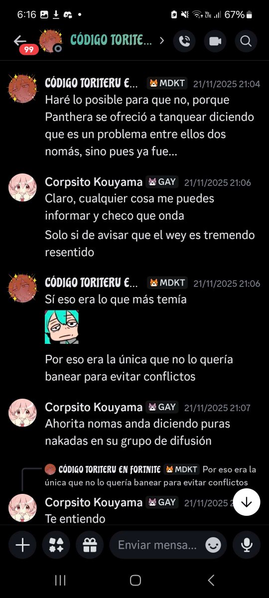 edrictv12's tweet photo. 🧵(5) Tambien planeaba cancelaciones en un server de Discord llamado "La Neru Army" en la que queria cancelar a una usuaria llamada "ToriTeru" por supuestamente "poseer Lolicon y Shotacon". Esto lo hizo por RageBait en un server en el que este era participe. https://t.co/Ip9IxQ1V60