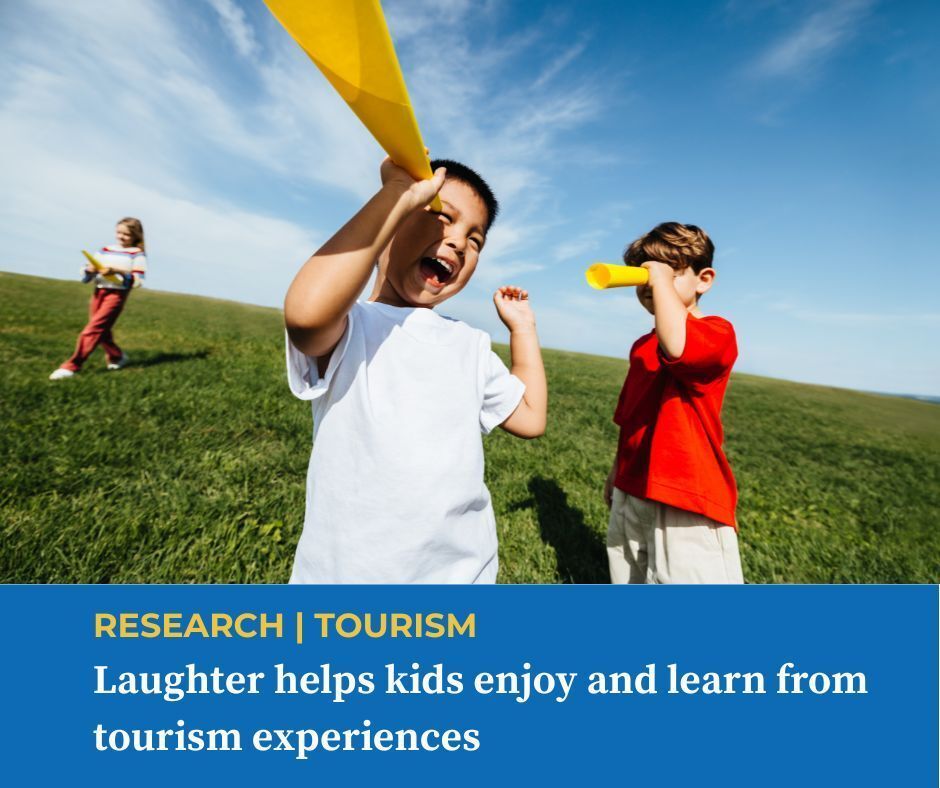 jcu's tweet photo. @jcu and CQU research finds that guides using humour can encourage children’s critical thinking and active engagement in tourism. 

“Imitating unusual noises or interacting with worms … Nature is a context where many playful encounters can happen.” 

👉https://t.co/7t1b5JcSq4 https://t.co/ryyfU8noHu