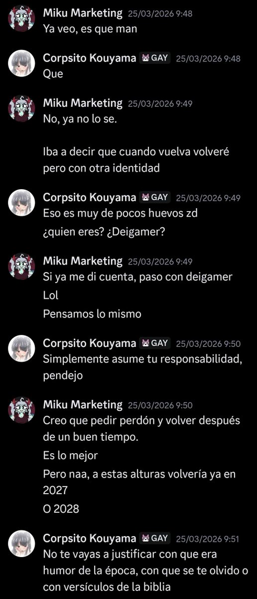 edrictv12's tweet photo. 🧵(9) Marketing mintio en sus disculpas. Se ausento unos dias. Y regreso bajo una cuenta donde sube contenido barato y basura del Doomposting. Se supo que no cambio nada cuando intento acosar a una mujer, de forma desagradable... https://t.co/LTet9CxKJx