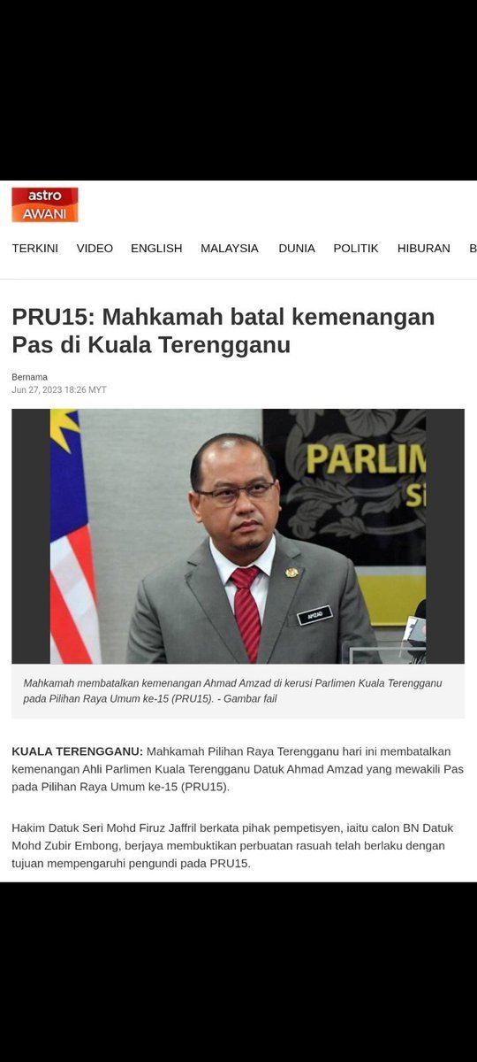 x_abe81's tweet photo. Rekod rasuah pun PAS ada. Yang kata tiada tu duduk dalam gua agaknya. Semuanya ada dalam berita, malah ada yang diputuskan oleh mahkamah sendiri. https://t.co/lIWeNR9lg7