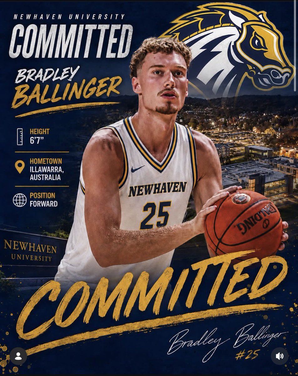 ea_mbb's tweet photo. Congrats to 6’7 Forward @BradBallinger25 for his commitment to NewHaven University! #MonstersMoveon💜🤍💛 https://t.co/Rbdm5OCE8k