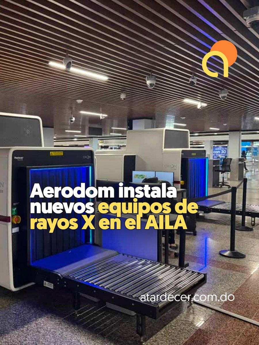 AtaRDecer_do's tweet photo. Aerodom instala nuevos equipos de rayos X en el AILA 

Lea: https://t.co/rk4JhklhoX 

#NoticiasAtardecer #Aerodom https://t.co/CiYS6s5oAg