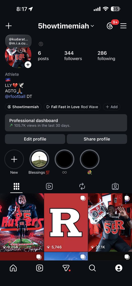 5howtimemiahh_'s tweet photo. Rutgers fans go get my instagram to 1k https://t.co/pdp7rQALpI