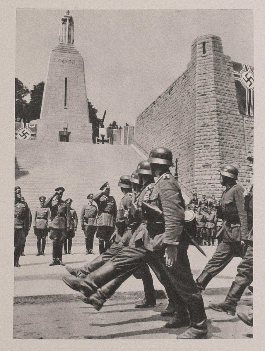 VoicesofWW2's tweet photo. On this day in 1940, German troops captured Verdun, and with it a piece of France's very soul.

To understand why this mattered so much, you have to go back to the First World War. In 1916, Verdun was the site of the longest and one of the bloodiest battles in human history. For nearly ten months the French and Germans fed men into a grinding meat-grinder around the fortress city, and the casualties on both sides ran into the hundreds of thousands. Verdun became sacred ground in France, the symbol of the nation's unbreakable will to endure. The defiant cry associated with its defense, "They shall not pass," became the most famous phrase of French resistance. To hold Verdun was to hold France itself.

That was what made June 15, 1940 so bitter. The city that had cost an ocean of blood to defend over ten months in the last war was overrun by the advancing Germans in the new war almost without a fight. The France of 1940, its armies shattered and in headlong retreat after the breakthrough in the Ardennes, simply could not hold the ground its fathers had died for a generation earlier.

The symbolism was devastating and unmistakable. The same week that Paris fell, the fortress of "They shall not pass" fell too. It captured the whole tragedy of 1940 in a single place. The generation that had bled white to save Verdun in 1916 watched their sons lose it in days, and with it the illusion that the sacrifices of the last war had bought lasting security. On this day, one of the proudest names in French history passed into German hands.