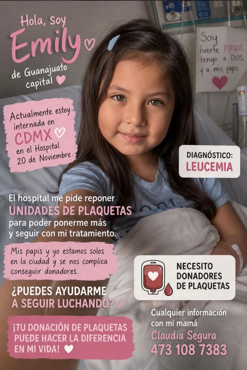 juthsha's tweet photo. #URGENTE 
Se necesitan DONADORES para esta pequeña paciente.
Gente compartamos 
@AreliPaz @avieu @Melissa_Bely @azucenau @osvaldomonos @JonaPCruz @Isa_Uribe @vampipe @LauraBruges @la_grenitas @PokzBo @rafaelreportero @NARIZROJAAC @ https://t.co/kKH68Iq7fy