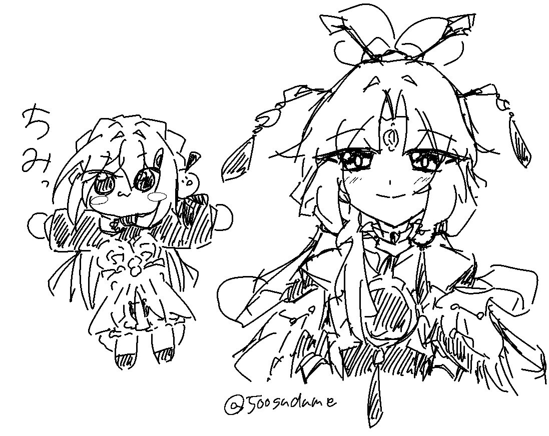 500sudume's tweet photo. #fuxuan 
青雀ぬいと符玄、落書き。 https://t.co/Aux1ZZMfbJ