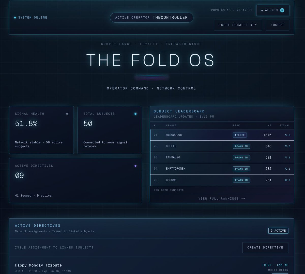 TheFoldOS's tweet photo. Give away another free 5 operator invite access. 
Sign up here 👇🏼 DM 
Or tag your leader. 
Let’s get folded #TheFoldOS https://t.co/9eULvkOXTc
