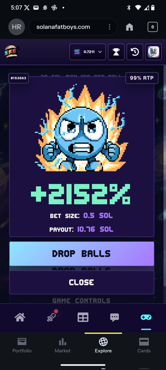TheDouble6's tweet photo. you can play/gamble almost everywhere now, but if you're not playing on @solanafatboys, you're probably losing more than you win

#provablyfair https://t.co/EsHET9QYKk