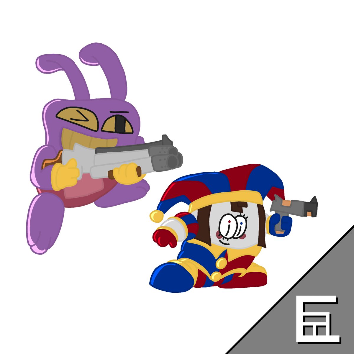 FamLitOof's tweet photo. A shotgun and a shot gun, and wherever those 2 are going 

#Fortnite #FortniteArt #theamaizingdigitalcircus https://t.co/hfVbAAJ2EZ
