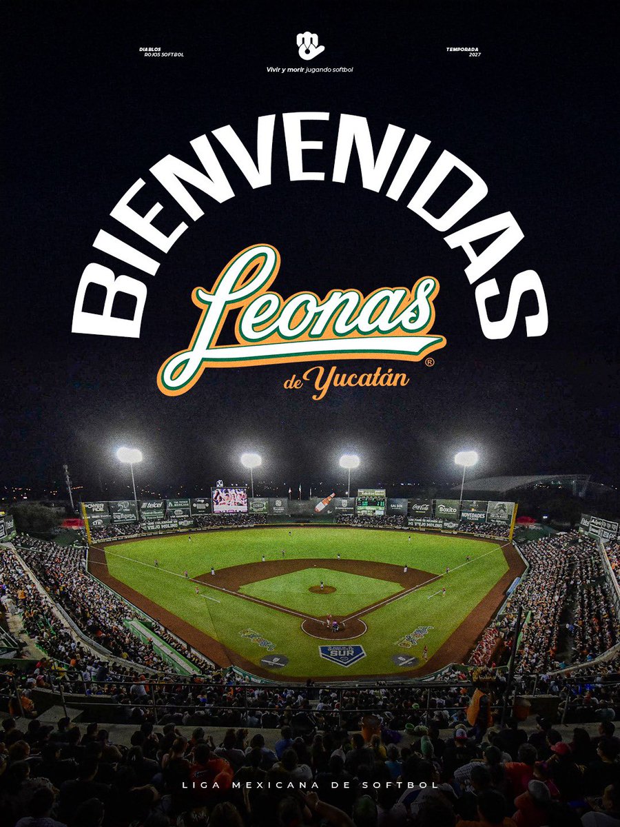 DiablosFem's tweet photo. Bienvenidas a la @LigaMexSoft ❤️🥎 @leonasdeyucatan https://t.co/R5fIR7Q3bU
