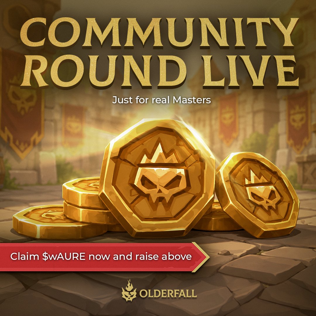 Olderfall's tweet photo. 🔥 $wAURE Community Round is #LIVE

Acquire $wAURE, use it across Olderfall, unlock new opportunities, and position yourself ahead of what's coming.

⚔️ Competitive Play
📈 Progression
✨ Premium Content
🔓 Exclusive Features

🌐 https://t.co/d81Aqk64QD https://t.co/Z6uR2o9mhe