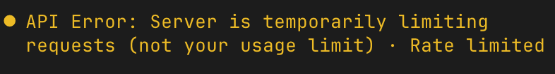 jackson_felty's tweet photo. huh so you can just get hit with a rate limit - it will cancel / kill your subagents and drop your run - and still use up your monthly usage https://t.co/inEs7LQedx