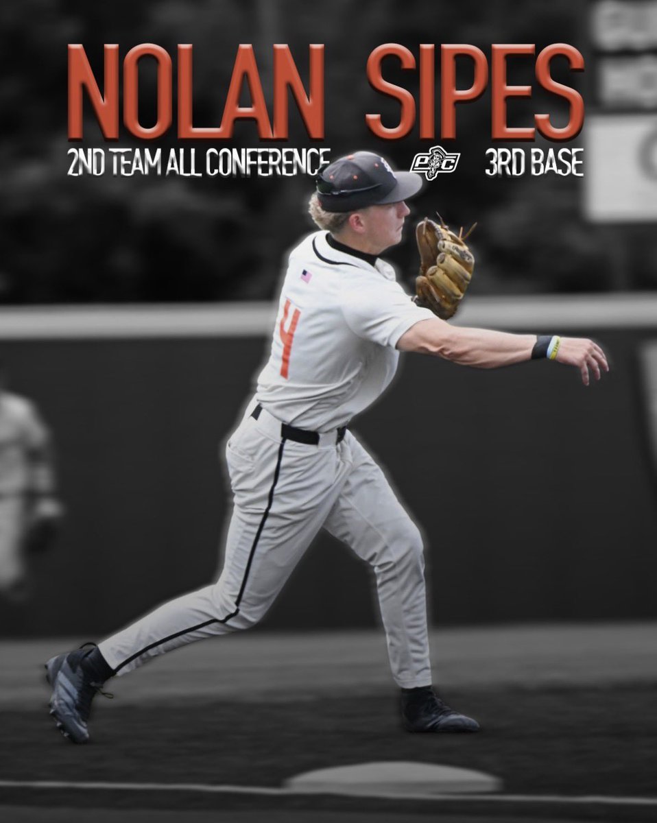 SipesNolan's tweet photo. Grateful for this season and making 2nd Team All-Conference and making it back to the Final Four. Thankful for the support from my loved ones, teammates, and coaches. 

@Piratebaseball @CEShowcase_ 
@CEsportsperf @Jimmy_PBKC https://t.co/56CMvTYTsv