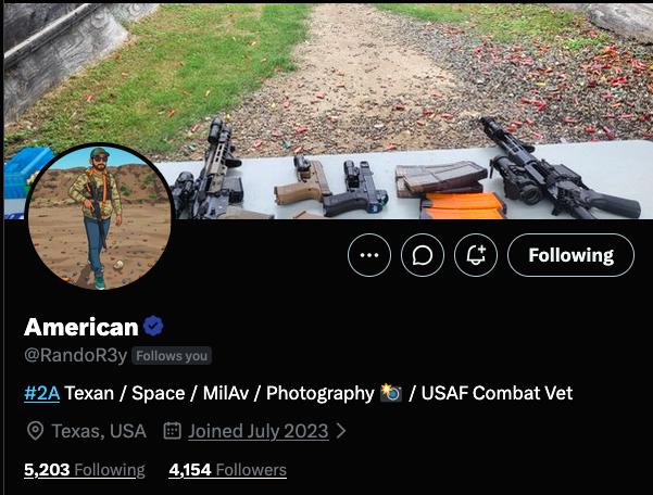 JayJosephVet's tweet photo. A USAF Veteran is looking to expand their support system and connect with more friends:

@RandoR3y 

Let's come together and make a difference in their journey! https://t.co/VyE1kgMcWF