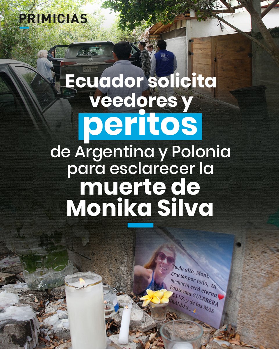 Primicias's tweet photo. La Corte Suprema de Argentina aceptó colaborar con Ecuador mediante el envío de dos peritos forenses que actuarán como veedores en la investigación sobre la muerte de la activista ambiental Monika Silva, según la Cancillería. https://t.co/L3oAGKboUS https://t.co/qnoiQFkOb4