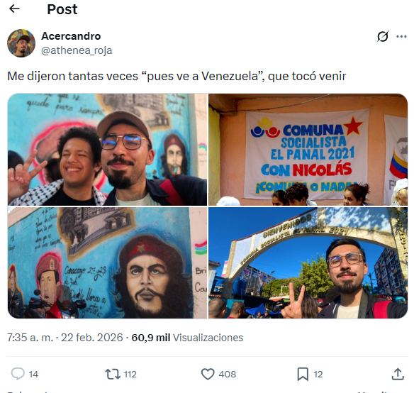 barbara_spl's tweet photo. Cállate marico triste, tu fuiste a Venezuela a lavarle la cara al regimen chavista. Una dictadura investigada en la corte penal internacional por crímenes de lesa humanidad que abarca torturas y abuso sexual contra presos políticos, incluyendo personas LGBTIQ+. https://t.co/7U1U9b04XX