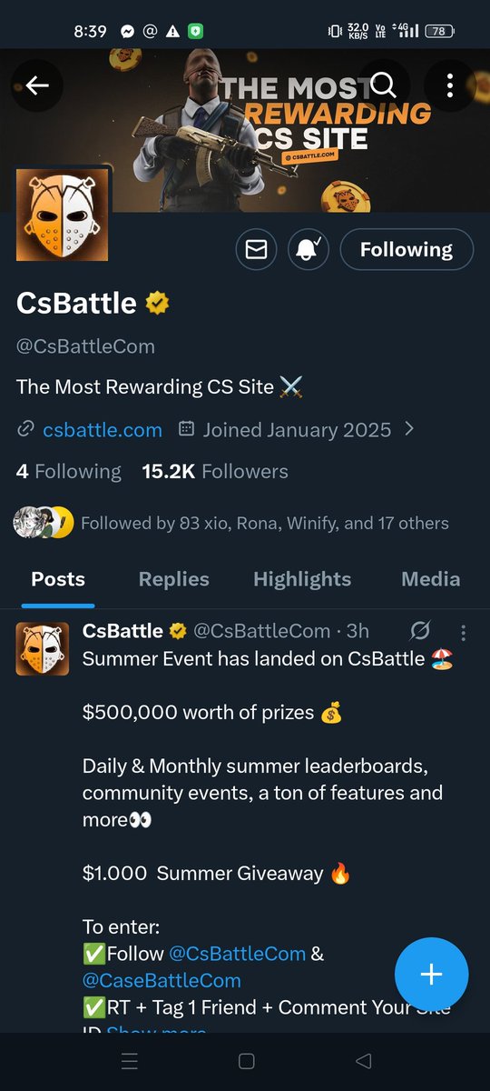 Vincentsolla's tweet photo. All done Task 🎉
Thank you @CsBattleCom 
Lots of Winning Happen here
Lets go join now 🥳 
Dont miss This 🔔
 @Gamji_MD

Id:
1b73e908-2136-4625-b9e1-4f26fd3dfd7c https://t.co/8Lrz9HfBGr