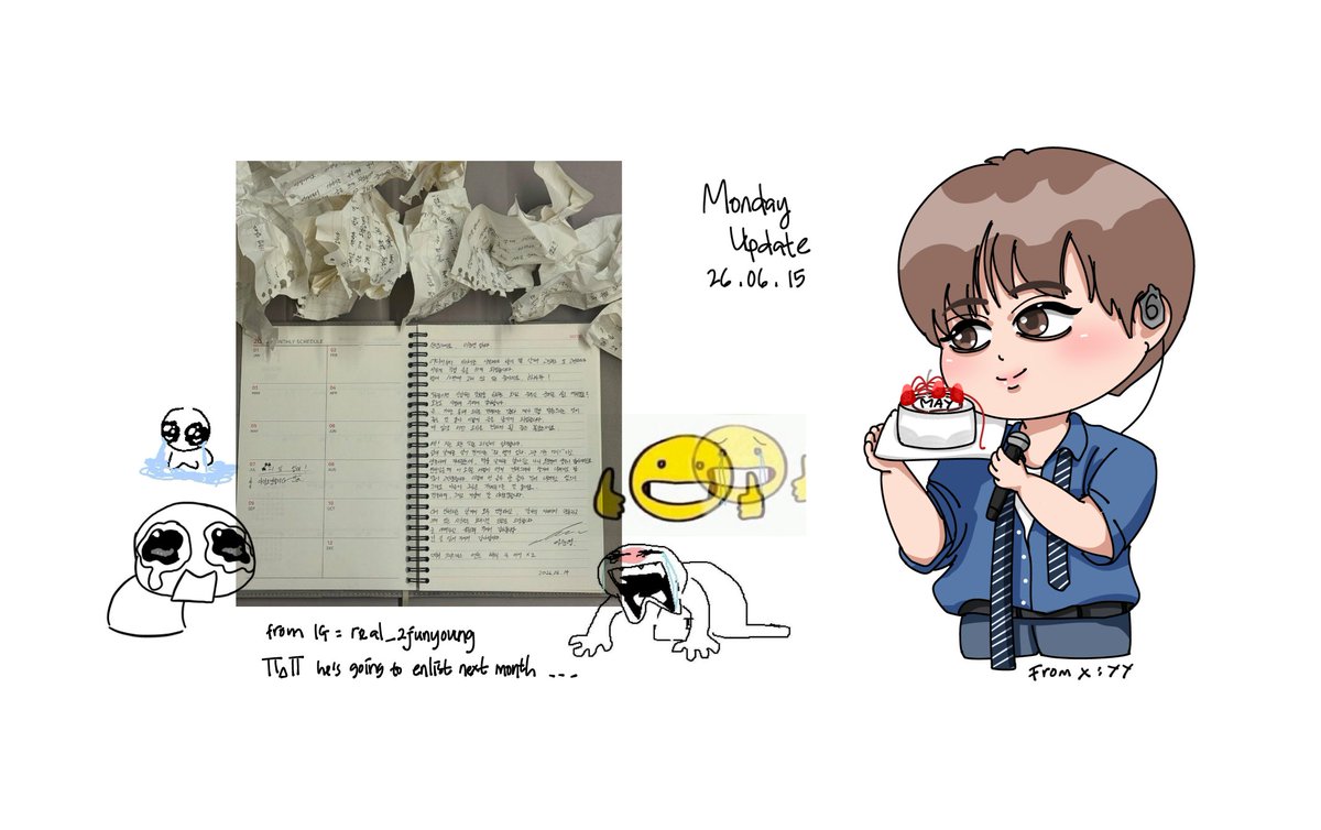 1022EC's tweet photo. 준윙 monday update
26.06.15 https://t.co/ofaVgJGL33